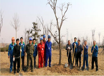 赫邦公司組織“同植一棵樹，共獲一片綠”植樹活動